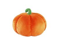 MLEJICLZD Colorful, bauble, bite-resistant pet baubles; fun and realistic vegetable soft and interactive plush various styles of fruit(Pumpkin 15cm)