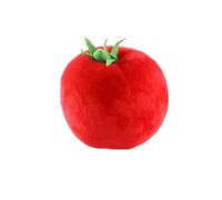 MLEJICLZD Colorful, bauble, bite-resistant pet baubles; fun and realistic vegetable soft and interactive plush various styles of fruit(Tomato 13cm)