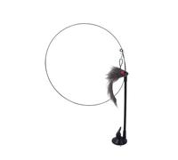 MLEJICLZD Detachable handheld cat amusing stick, suction cup fixed interactive bauble, mouse feather bell set - multifunctional play(Mouse)