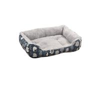 MLEJICLZD Pet bed, all-season, removable and washable, comfortable and warm, suitable for cats and dogs(Blue,L)