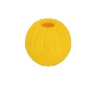 MLEJICLZD Pet EVA hollow rubber ball 7cm/9cm bite-reject floating water - indestructible outdoor training bauble for golden retrievers(Yellow,7CM)