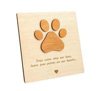 MLEJICLZD Solid wood dog lost comfort card pet sympathy gift owner warm memorial(9th Anniversary)