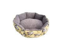 MLEJICLZD Stylish and warm pet beds, cat and dog, economical and affordable, many styles to choose from, indoor resting place(YellowCat,S)