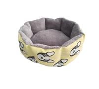 MLEJICLZD Stylish and warm pet beds, cat and dog, economical and affordable, many styles to choose from, indoor resting place(Yellow dog,L)