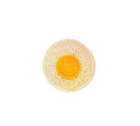 MLEJICLZD This loofah bauble is a fun and entertaining for cats. Its adorable design helps with teeth cleaning and promotes fitness(Poached egg,OPP)