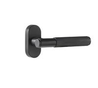 MLGFS Window Handles, Solid Brass and Aluminium Alloy knurled Casement Window Handle with Locking Mechanism(Black,Left)