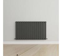 MLH Products Limited Horizontal Anthracite Single Flat Panel Radiator (H) 600 mm X (W) 1020 mm.