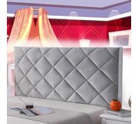 mlhk Bed Headboard Cover Slipcover Padded Headboard Cover Headboard Headboard Slip Cover Cushion Slip Cover Single/Double/Queen King/Super King Size Beds,grey-180cm