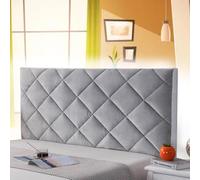 mlhk Bed Headboard Cover Slipcover Padded Headboard Cover Headboard Headboard Slip Cover Cushion Slip Cover Single/Double/Queen King/Super King Size Beds,grey-120cm
