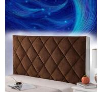 mlhk Bed Headboard Cover Slipcover Padded Headboard Cover Headboard Headboard Slip Cover Cushion Slip Cover Single/Double/Queen King/Super King Size Beds,brown-180cm