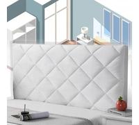 mlhk Bed Headboard Cover Slipcover Padded Headboard Cover Headboard Headboard Slip Cover Cushion Slip Cover Single/Double/Queen King/Super King Size Beds,white-160cm