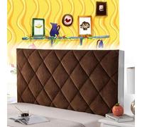 mlhk Bed Headboard Cover Slipcover Padded Headboard Cover Headboard Headboard Slip Cover Cushion Slip Cover Single/Double/Queen King/Super King Size Beds,brown-190cm
