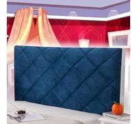 mlhk Bed Headboard Cover Slipcover Padded Headboard Cover Headboard Headboard Slip Cover Cushion Slip Cover Single/Double/Queen King/Super King Size Beds,blue-120cm