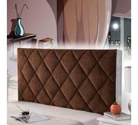 mlhk Bed Headboard Cover Slipcover Padded Headboard Cover Headboard Headboard Slip Cover Cushion Slip Cover Single/Double/Queen King/Super King Size Beds,brown-100cm