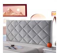 mlhk Bed Headboard Cover Slipcover Padded Headboard Cover Headboard Headboard Slip Cover Cushion Slip Cover Single/Double/Queen King/Super King Size Beds,grey-100cm