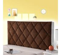mlhk Bed Headboard Cover Slipcover Padded Headboard Cover Headboard Headboard Slip Cover Cushion Slip Cover Single/Double/Queen King/Super King Size Beds,brown-160cm