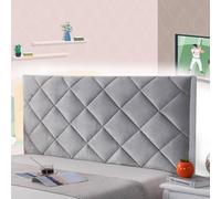 mlhk Bed Headboard Cover Slipcover Padded Headboard Cover Headboard Headboard Slip Cover Cushion Slip Cover Single/Double/Queen King/Super King Size Beds,grey-160cm