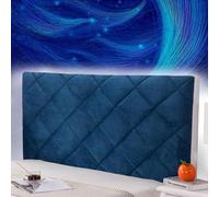 mlhk Bed Headboard Cover Slipcover Padded Headboard Cover Headboard Headboard Slip Cover Cushion Slip Cover Single/Double/Queen King/Super King Size Beds,blue-190cm