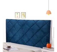Headboard Covers for King Size Bed Grey Bed Headboard Cover King Size All-Inclusive Modern Elastic Headboard Cover Double/Single/King Size White/Grey Padded Velvet,blue-120cm