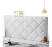 mlhk Headboard Slipcover Headboard Cover Single Headboard Covers All-Inclusive Bed Headboard Cover Slipcover Single/Double/Queen King/Super King Size Beds,white-190cm