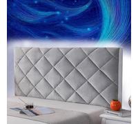 mlhk Headboard Slipcover Headboard Cover Single Headboard Covers All-Inclusive Headboard Protection Elastic Cover Stretch Bed Backrest Slipcover Single Double Queen,grey-150cm