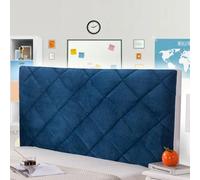 mlhk Velvet Bed Headboard Cover Superking Headboard Covers for Double All Inclusive Bed Head Cover Tight Wrap Cover Headboards Covers Single Double Queen King,blue-180cm