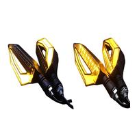 MLHOGHIGD Stop Taillight 2Pcs Universal Motorcycle Bike 12V Turn Signal Light Indicator Blinker Lamp Blue Yellow