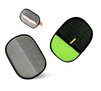MLHpeak 2 Pack Pet Hair Removal Glove, Reusable Electrostatic Magic Brush Glove for Couch, Carpet, and Car Seat (Green)