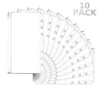 Mlife Cash Envelope, 6 Holes Budget Binder Pockets,Zipper Folders for A6 Size Notebook Binder,Cash Organizer Money Saving Binder Accessories (10pcs)