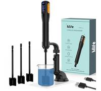 Mlife Upgraded Resin Mixer, Epoxy Resin Electric Stirrer, Paint Mixer & Timed Epoxy Resin Mixer for Epoxy Resin,Silicone Mixing, Resin Molds, DIY Crafts, Epoxy Resin Kit, with Mixer Stand(Black)