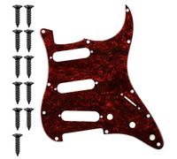 Mlifleue 11 Hole Electric Guitar Pickguard Scratch Plate, 11 Hole SSS Strat Pickguard Scratch Plate for Fender USA/Mexican Standard Stratocaster Modern Style Electric Guitar