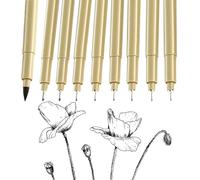Mlifleue 9PCS Waterproof Fine Liner Pen Black, Black Fine Liner Pens, Micron Pens Set, Varying Line Widths Drawing Pen for Professional Technical Marker Watercolour Sketching Manga Anime Gifts