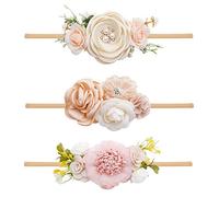 mligril 3 Pack Baby Girl Flower Crown Headband Hair Accessories