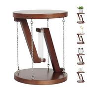 Mlijzard Tensegrity Building Blocks,Creative Physics Gift, Anti Gravity Table Decoration,Assembly Handmade Floating Table Model，4.7 x 4.7 x 5.1 inch,Dark Brown
