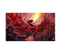 Mlikemat New Playmat Akiza Izinski Black Rose Dragon Mouse Pad TCG CCG Trading Card Game Mat + Free Bag (ZD014-99)