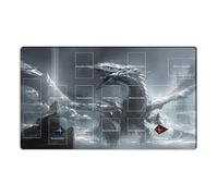 Mlikemat New Playmat Anime Blue-Eyes White Dragon TCG CCG Trading Card Game Mat + Free Bag (ZD014-702-A)