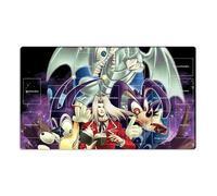 Mlikemat New Playmat Blue-Eyes Toon Dragon CCG TCG Card Game Play Mat + Free Bag (ZD014-131-A)
