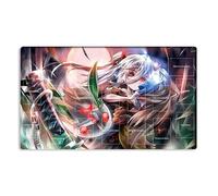 Mlikemat New Playmat Ghost Ogre & Snow Rabbit TCG CCG OCG Trading Card Game Mat with Zones + Free Bag (ZD039-038-A)