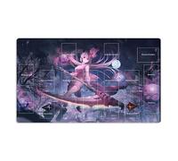 Mlikemat New Playmat Red Blossoms from Underroot TCG CCG Trading Card Game Mat + Free Bag (ZD014-775-A)