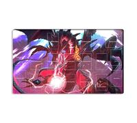 Mlikemat New Playmat Red-Eyes Black Dragon TCG CCG OCG Trading Card Game Mat with Zones + Free Bag (ZD039-770-A)