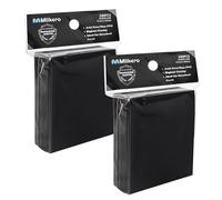 Mlikero 200 Pcs Card Sleeves, 66 x 91 mm Standard Size Matte Trading Card Sleeves Fit for MTG, Trading Cards, Sports, Game Cards (Black)