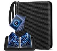 Mlikero 4 Pockets Trading Card Binder, 440 Pockets Trading Card Albums with Sleeves, Card Organiser Card Holder Fit for Football Sports Cards MTG and TCG Cards