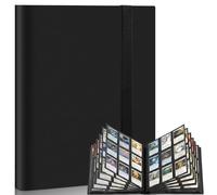 Mlikero 9 Pocket Trading Card Album, Card Collection Binder with 360 Side Pockets Sports Card Book Card Folder Card Holder Fit for MTG TCG Football Cards (Black)