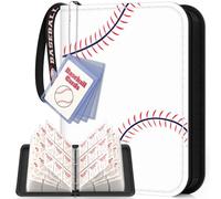 Mlikero Baseball Card Binder 720 Pocket, Trading Card Binder with Card Display Design, Premium Card Holder with Sports Pattern Wristband Compatible with Baseball Cards 2026
