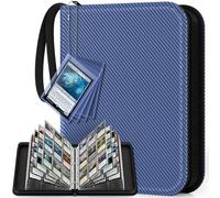 Mlikero Trading Card Album for 720 Cards, 9 Pockets Collector Folder Suitable for MTG Cards, Trading Cards, Football Sports Cards (Blue)