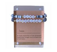 MlilAura Music-Inspired Bracelet Set for Singer Fans TTPD+Fortnight, Medium, Clay, clay