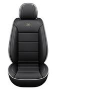 MLINGK Car Seat Covers Fit For Fiat 500 500C 500e 500L 500X 600 Genuine leather waterproof and breathable 5-seat seat cover auto parts，Black white edag