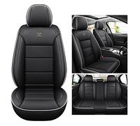 MLINGK Car Seat Covers Fit For Fiat 500 500C 500e 500L 500X 600 Genuine leather waterproof and breathable 5-seat seat cover auto parts,Black white edag