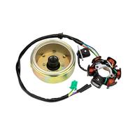 MLIOJU Motorcycle igniter CDI GY6 Engine Magneto Assembly GY6 125 150 Coil Magnetic Steel DC AC 6-Pole Assembly