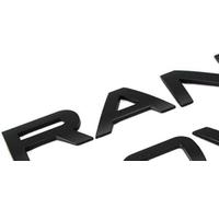 Mliyany 3D Raised Head Cover Hood Front Letters Emblem/Rear Fender Emblem Sports Line Badge Letter Emblem,3M Adhesive Backing Replacement for RA Rover Accessories (Bright Black)
